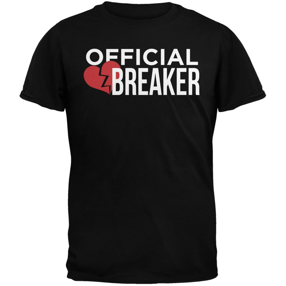 Official Heart Breaker Black Adult T-Shirt Men's T-Shirts Old Glory   