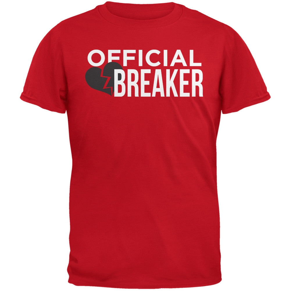 Official Heart Breaker Red Adult T-Shirt Men's T-Shirts Old Glory 2XL Red 