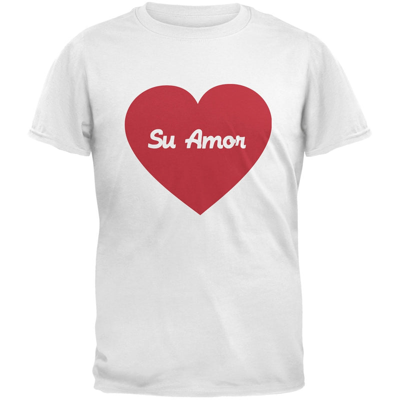 Valentine's Day Su Amor Black Adult T-Shirt Men's T-Shirts Old Glory   