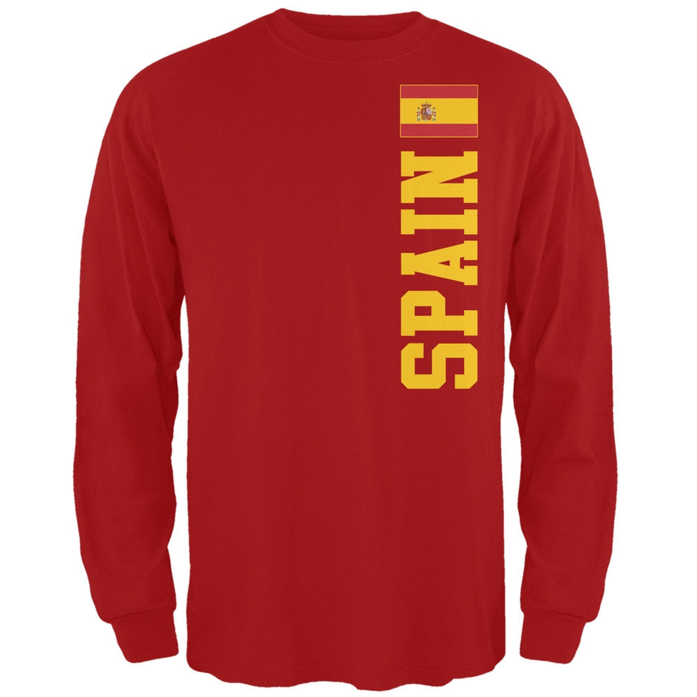 World Cup Spain Red Long Sleeve T-Shirt Men's Long Sleeves FIFA   