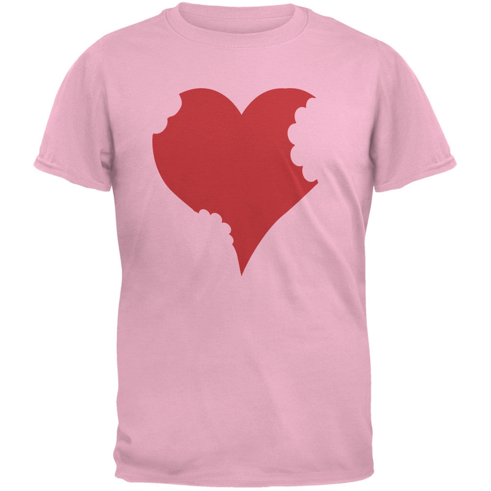 Bitten Heart Black Adult T-Shirt Men's T-Shirts Old Glory   