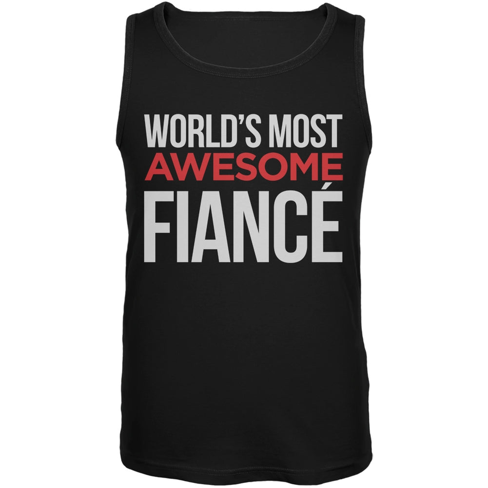 World's Most Awesome FiancÃ¢â€Å“ÃƒÂ¢Ã¢â€Â¬Ã¢Å’Â Black Mens Tank Top Men's Tank Tops Old Glory 2XL Black 