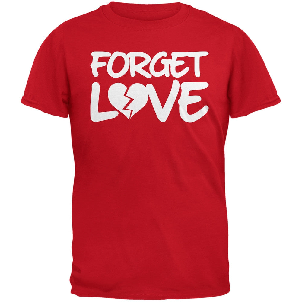 Forget Love Red Adult T-Shirt Men's T-Shirts Old Glory 2XL Red 