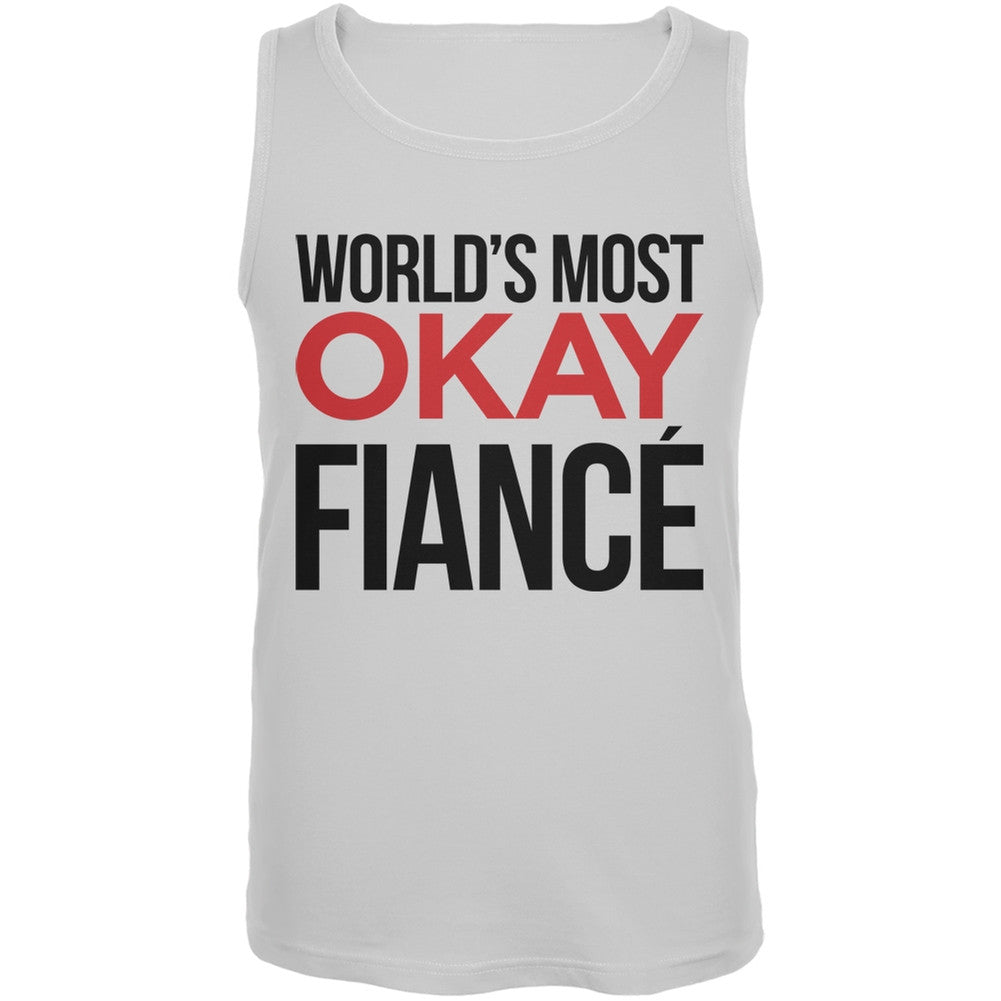 World's Most Okay Fianc?? Black Mens Tank Top Men's Tank Tops Old Glory   