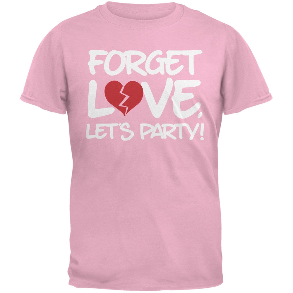 Forget Love, Let's Party Black Adult T-Shirt Men's T-Shirts Old Glory   