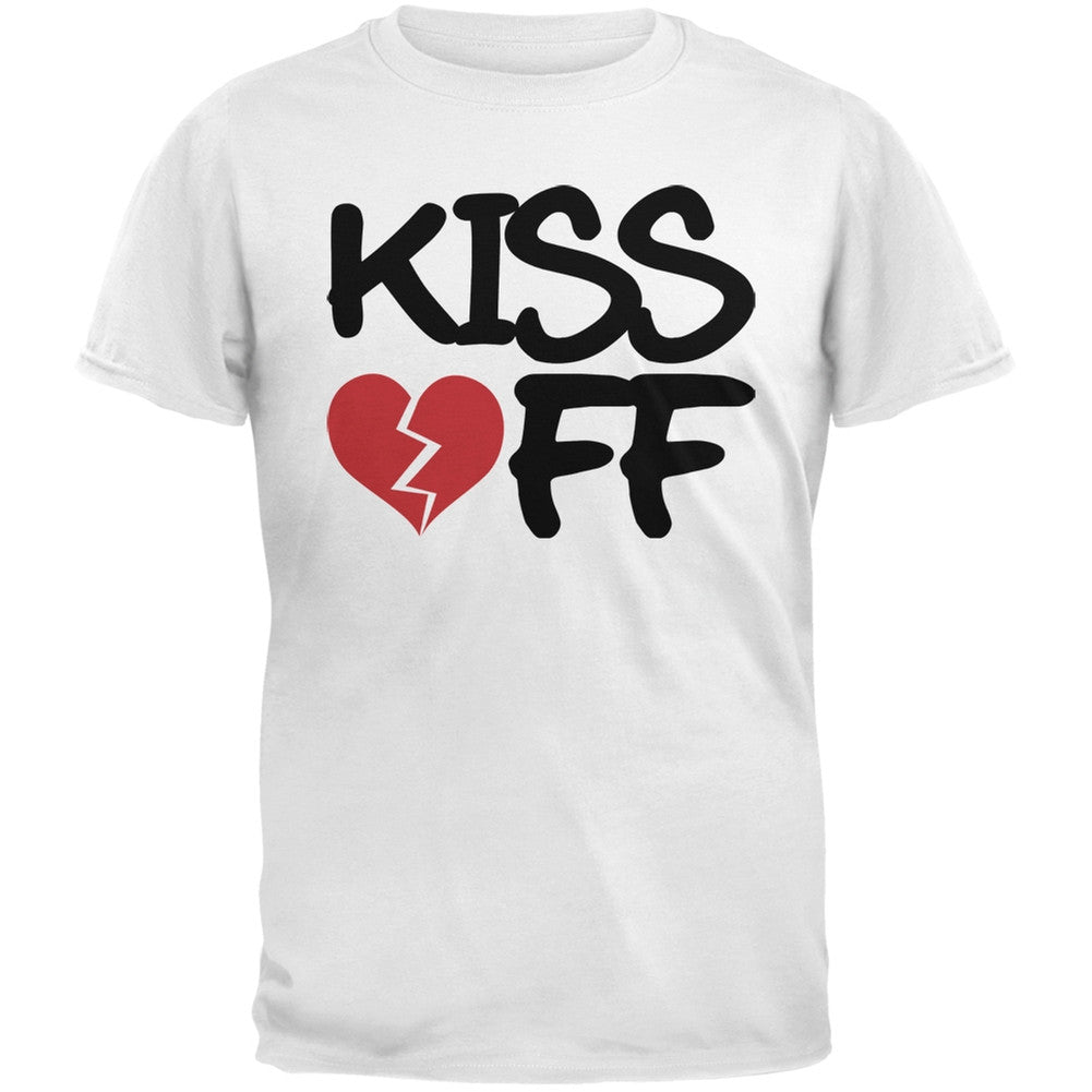 Kiss Off Black Adult T-Shirt Men's T-Shirts Old Glory   