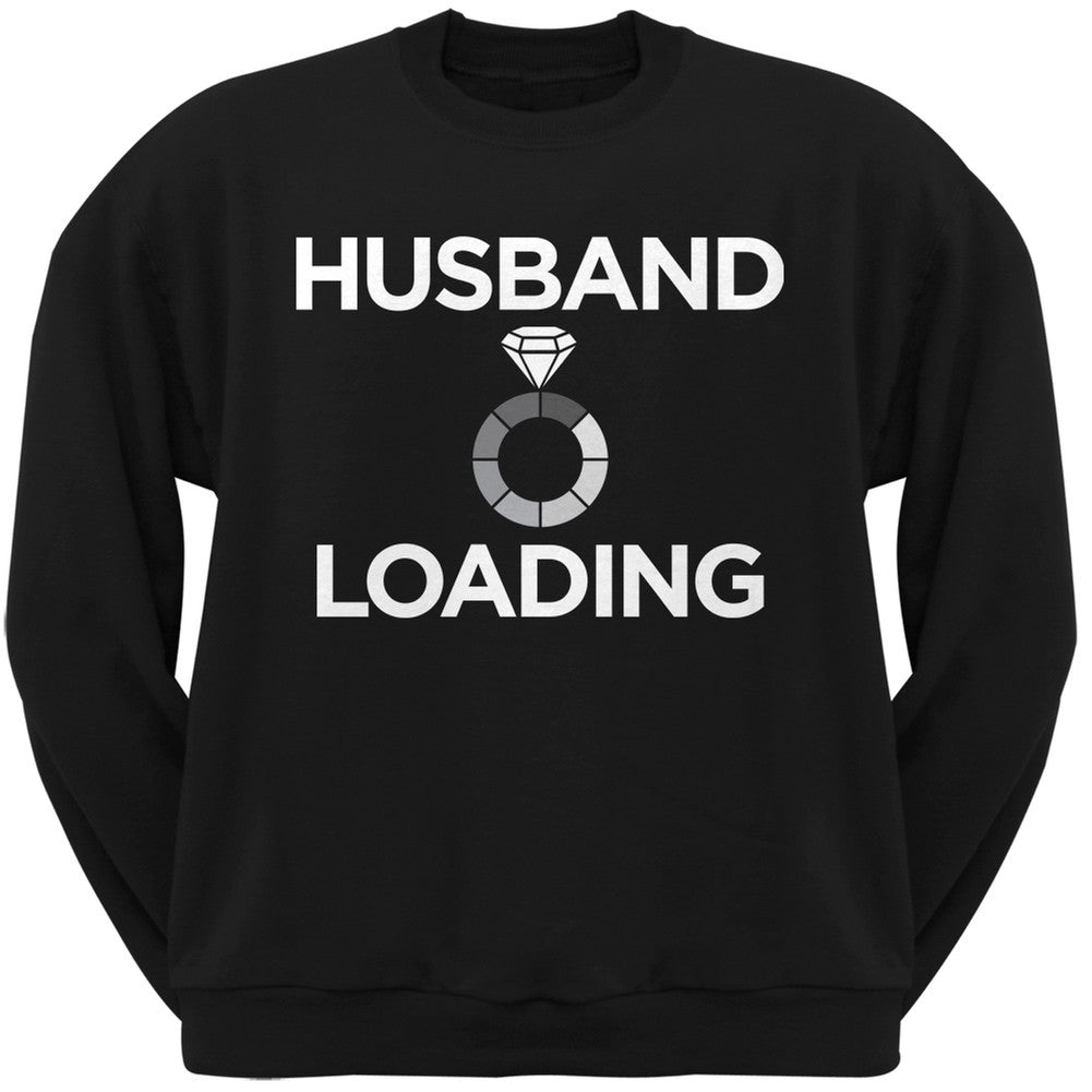 Husband Loading Black Adult Crewneck Sweatshirt Men's Sweatshirts Old Glory   