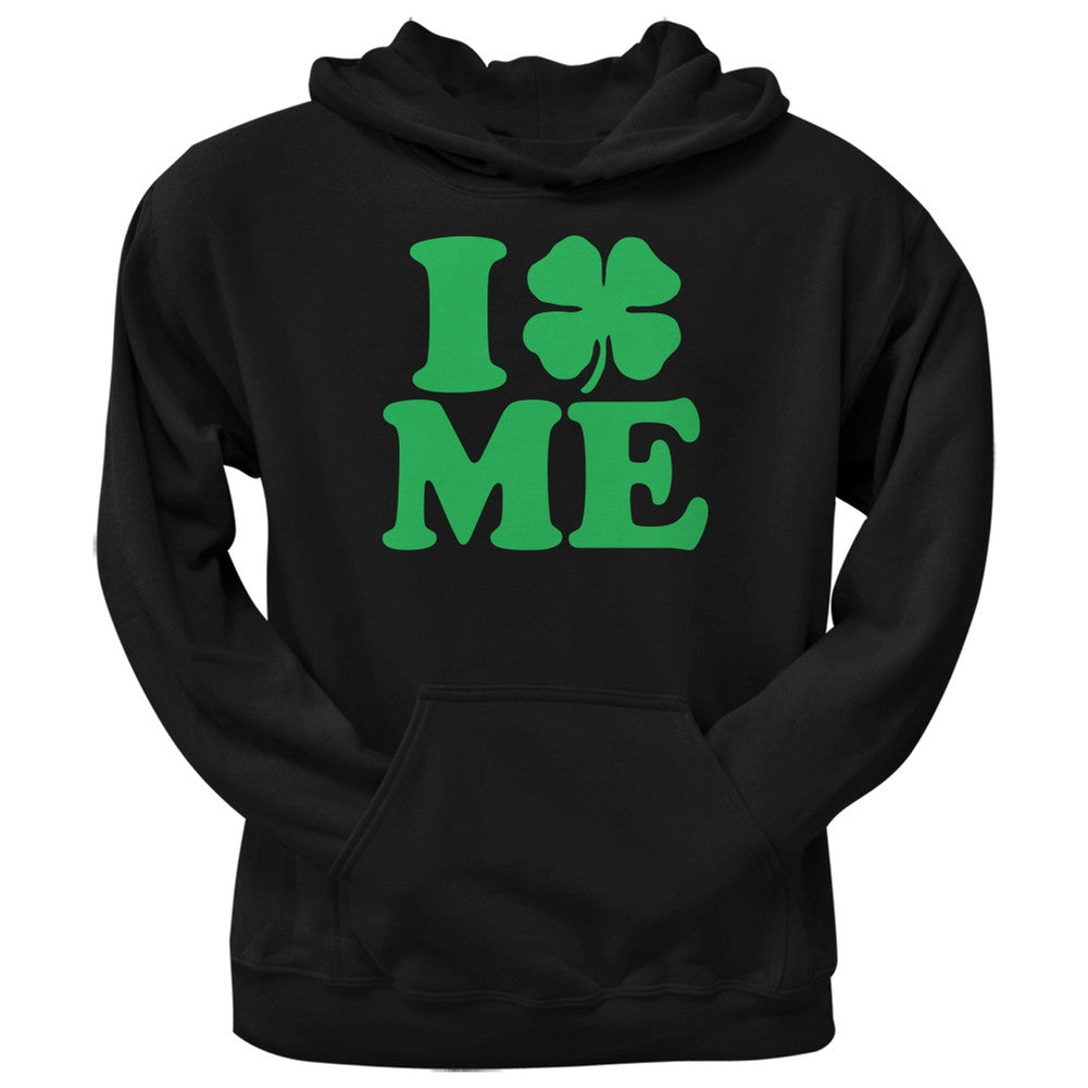 St. Patricks Day - I Shamrock Love Me Black Adult Pullover Hoodie Men's Hoodies Old Glory 2XL Black 