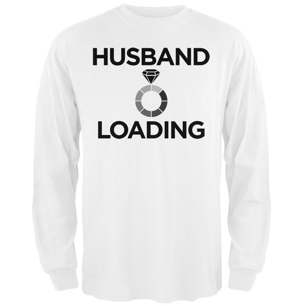 Husband Loading Black Adult Long Sleeve T-Shirt Men's Long Sleeves Old Glory   
