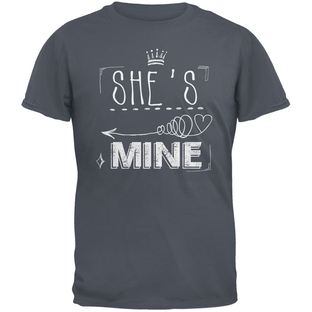 She's Mine Arrow Grey Adult T-Shirt Men's T-Shirts Old Glory 2XL Grey 