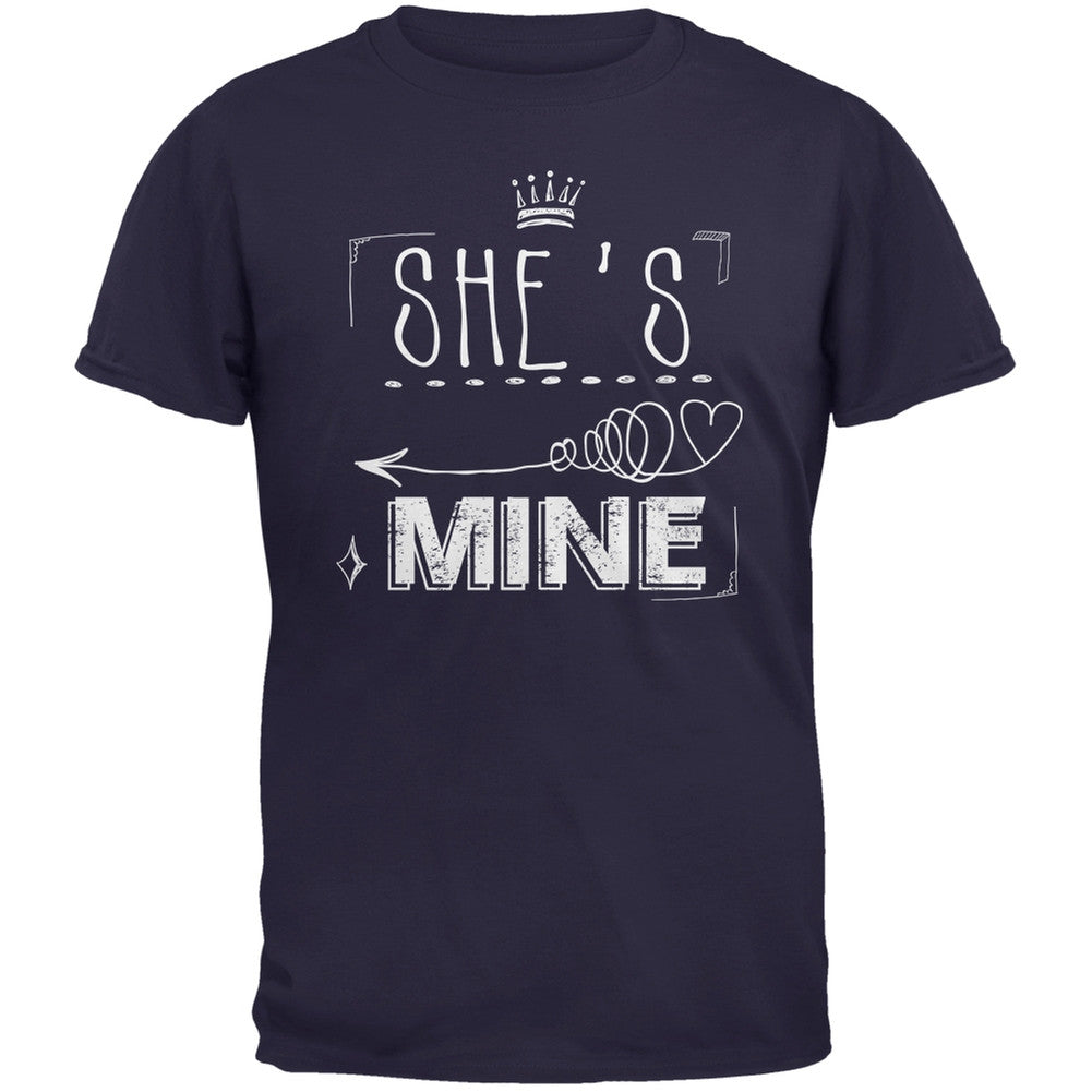 She's Mine Arrow Navy Adult T-Shirt Men's T-Shirts Old Glory 2XL Blue 