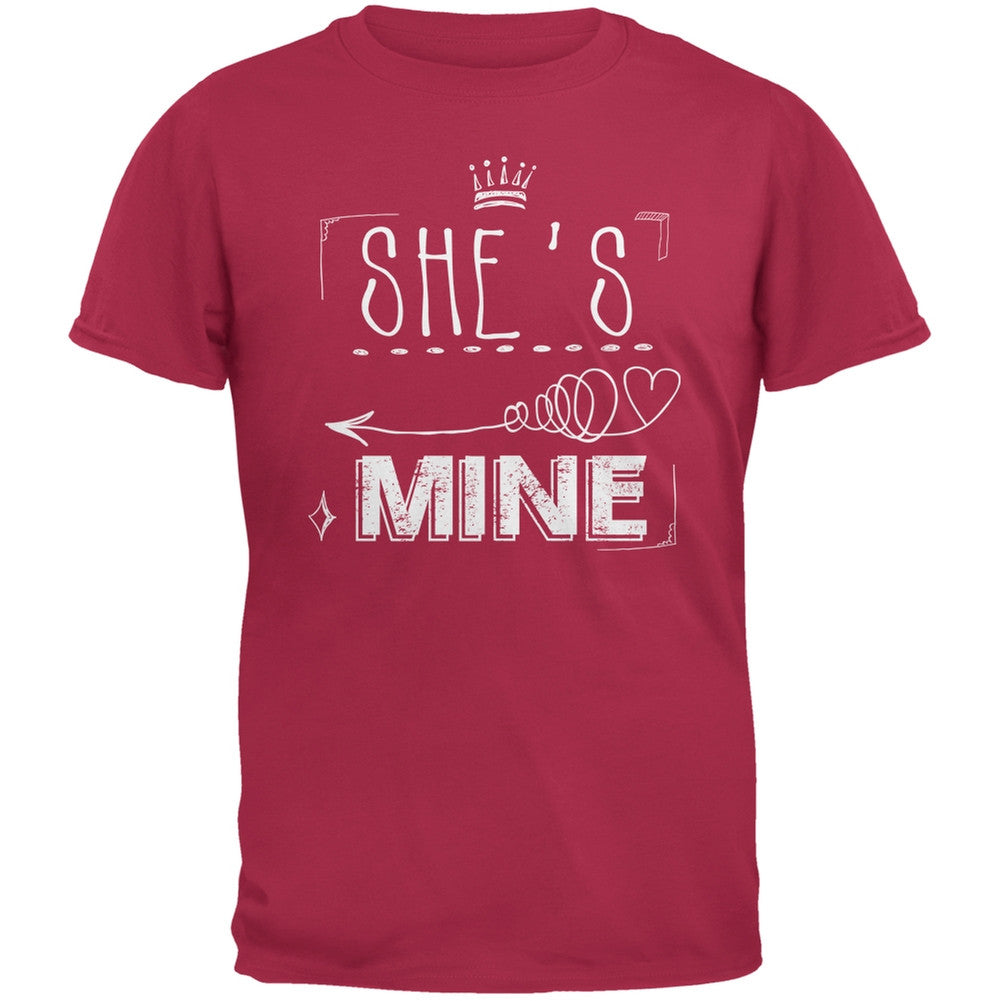 She's Mine Arrow Red Adult T-Shirt Men's T-Shirts Old Glory 2XL Red 