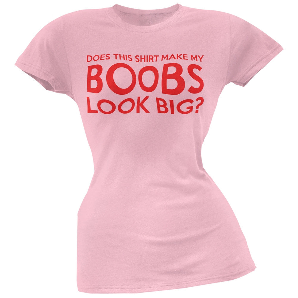 Instant Breast Enlargment Lt Pink Juniors Soft T-Shirt Juniors T-Shirts Old Glory 2XL Pink 