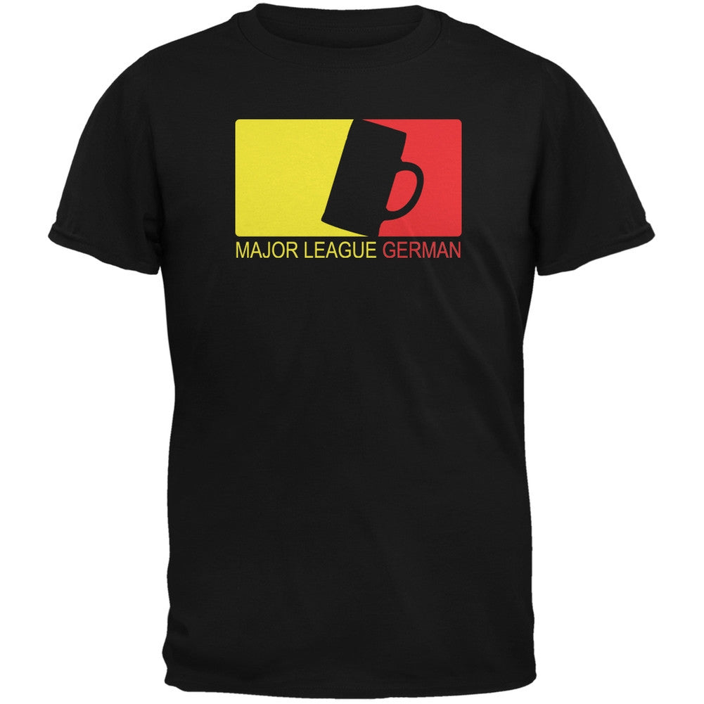 Major League German Beer Black Adult T-Shirt Men's T-Shirts Old Glory SM Black 