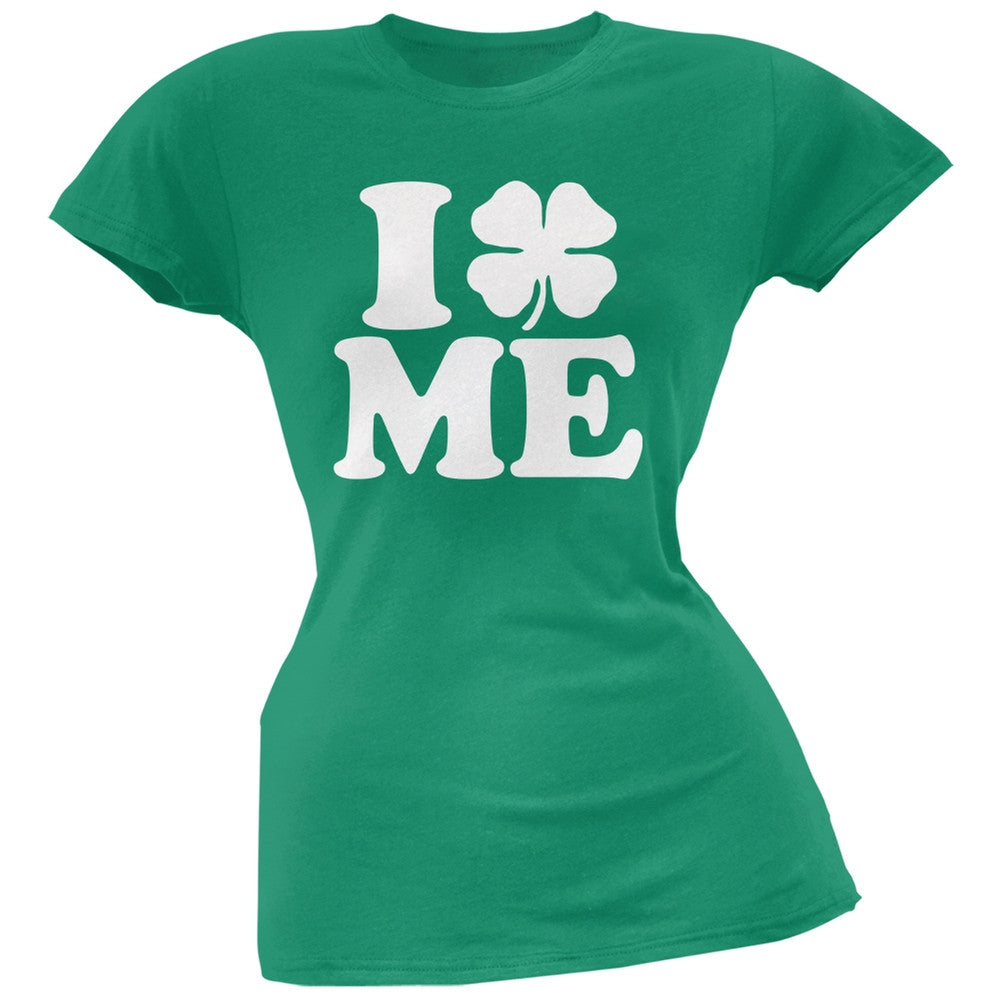 St. Patricks Day - I Shamrock Love Me Green Juniors Soft T-Shirt Juniors T-Shirts Old Glory 2XL Green 