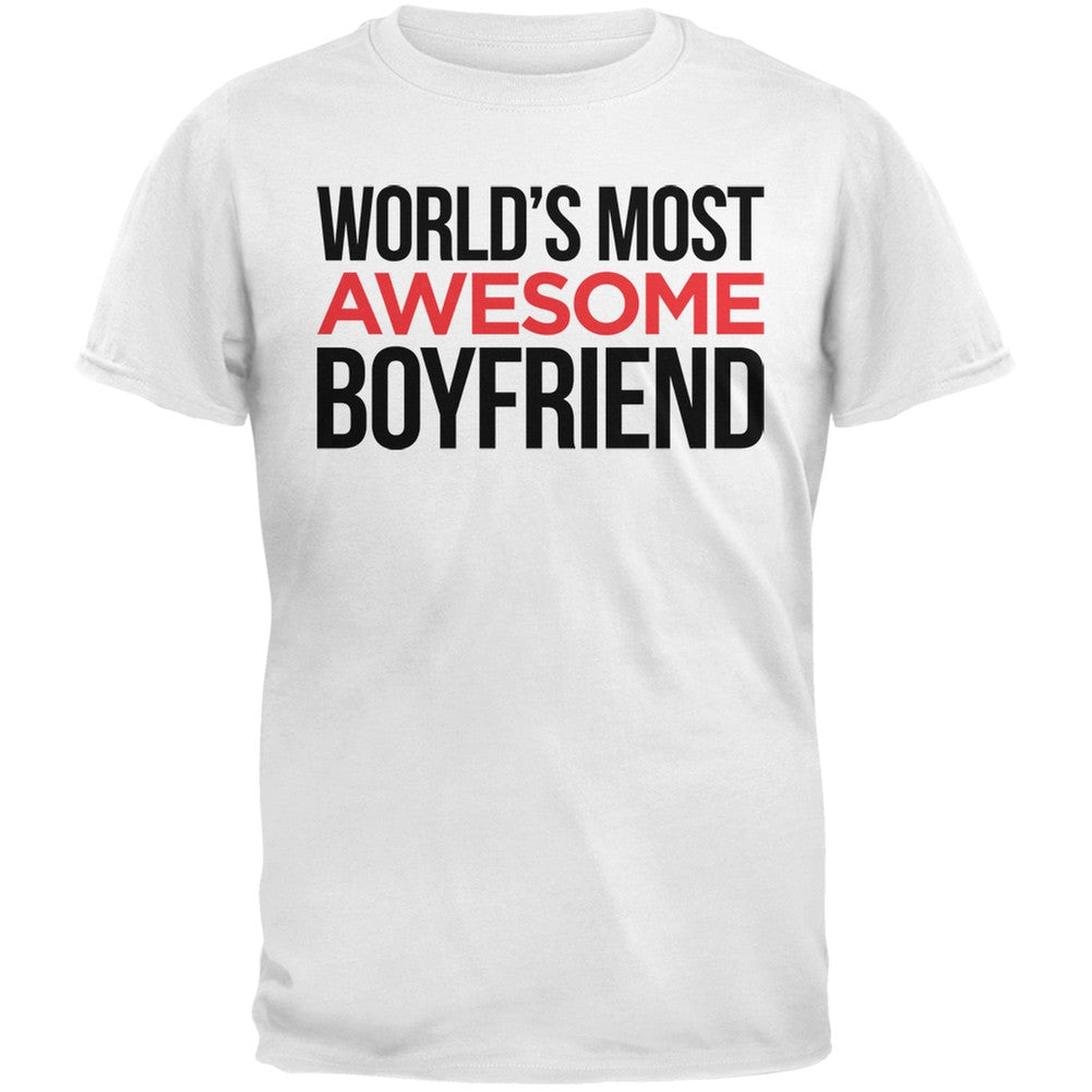 World's Most Awesome Boyfriend Black Mens T-Shirt Men's T-Shirts Old Glory   