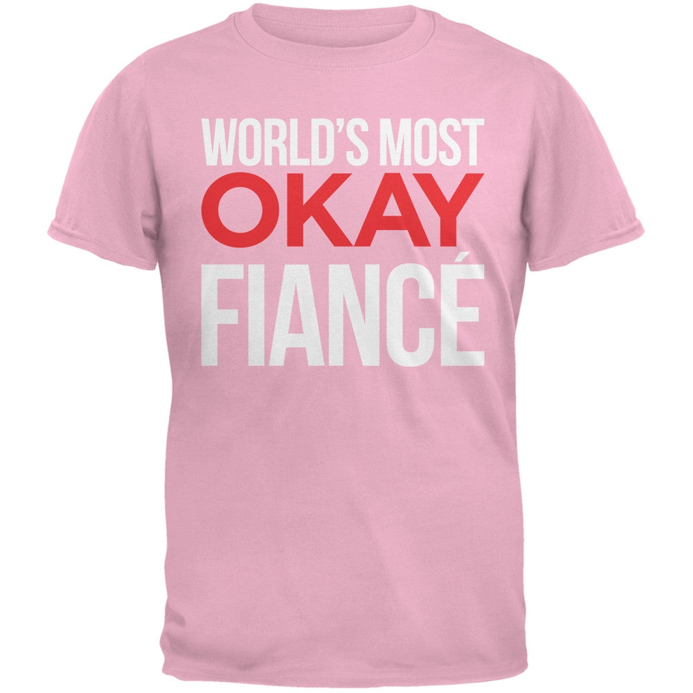 World's Most Okay Fiance Black Mens T-Shirt Men's T-Shirts Old Glory   