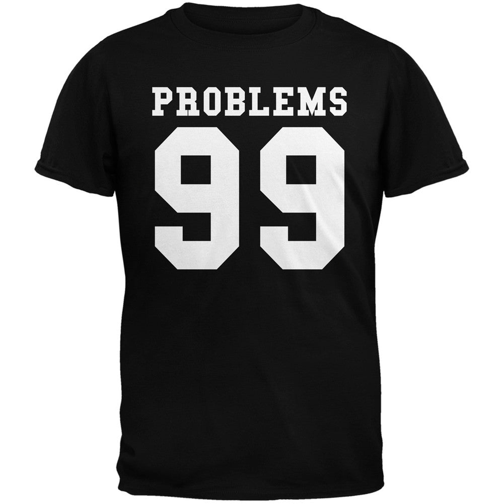 Valentine's Day 99 Problems Black Adult T-Shirt Men's T-Shirts Old Glory 2XL Black 