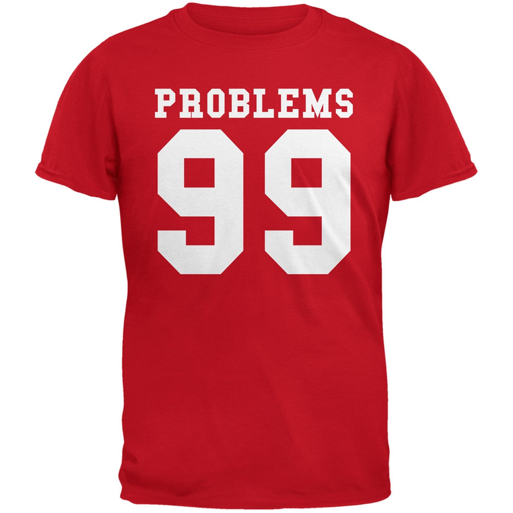 Valentine's Day 99 Problems Red Adult T-Shirt Men's T-Shirts Old Glory 2XL Red 