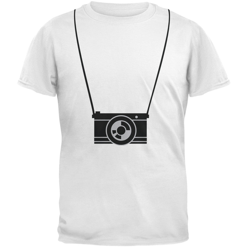 Hanging Camera Blue Adult T-Shirt Men's T-Shirts Old Glory   