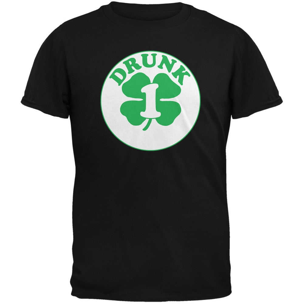 St. Patricks Day - Irish Drunk One Black Adult T-Shirt Men's T-Shirts Old Glory 2XL Black 