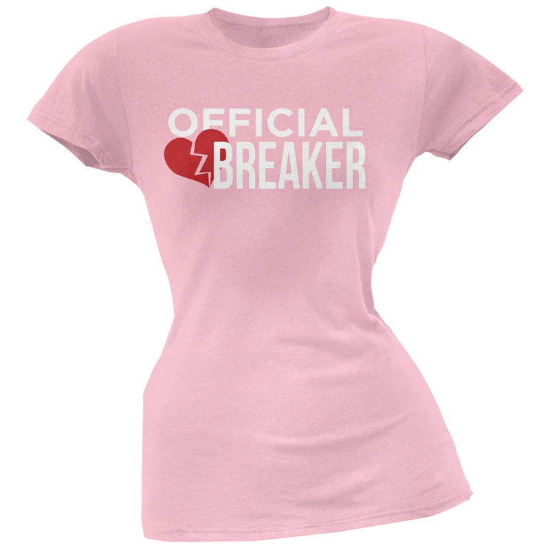 Official Heart Breaker Black Soft Juniors T-Shirt Juniors T-Shirts Old Glory   