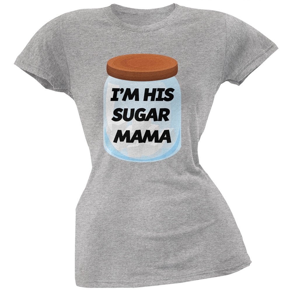 I'm His Sugar Mama Black Soft Juniors T-Shirt Juniors T-Shirts Old Glory   