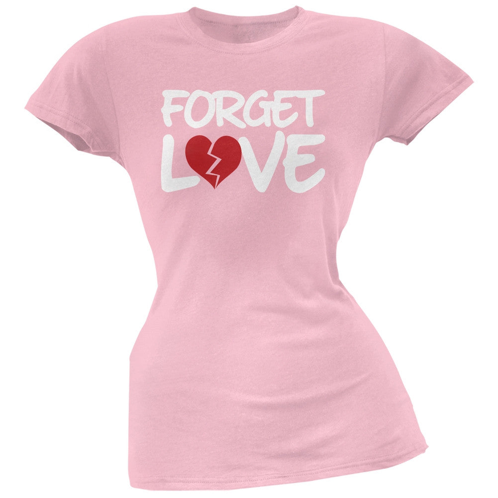 Forget Love Black Soft Juniors T-Shirt Juniors T-Shirts Old Glory   