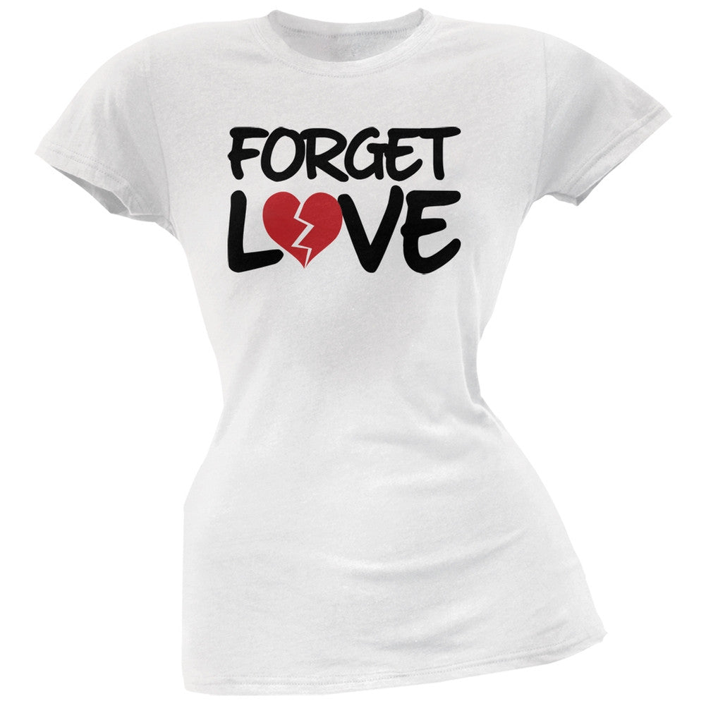 Forget Love Black Soft Juniors T-Shirt Juniors T-Shirts Old Glory   