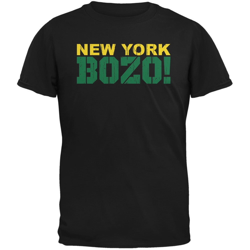 New York Bozo Black Adult T-Shirt Men's T-Shirts Old Glory 2XL Black 