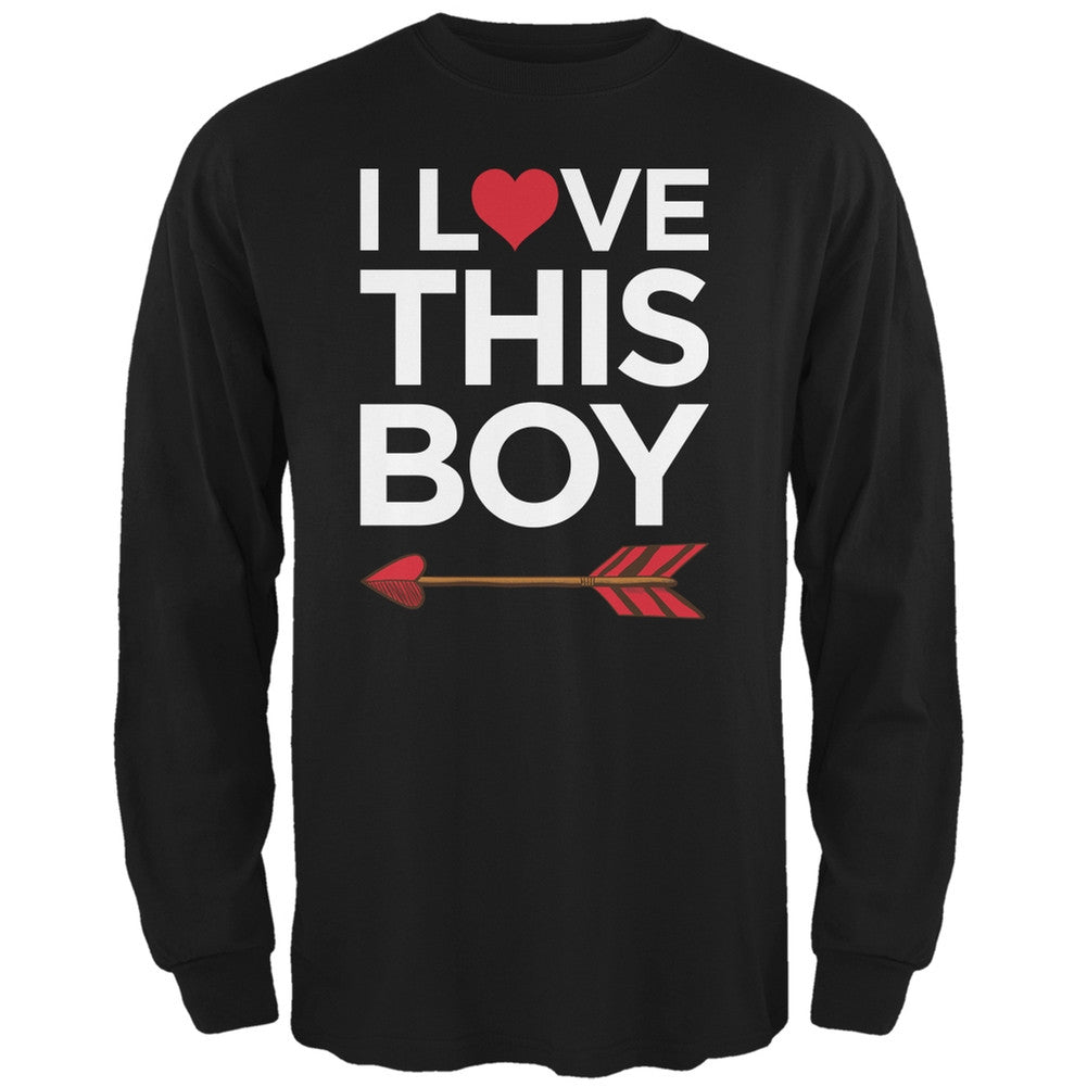 I Love This Boy Black Adult Long Sleeve T-Shirt Men's Long Sleeves Old Glory   