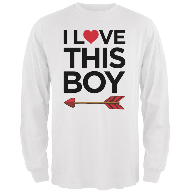 I Love This Boy Black Adult Long Sleeve T-Shirt Men's Long Sleeves Old Glory   