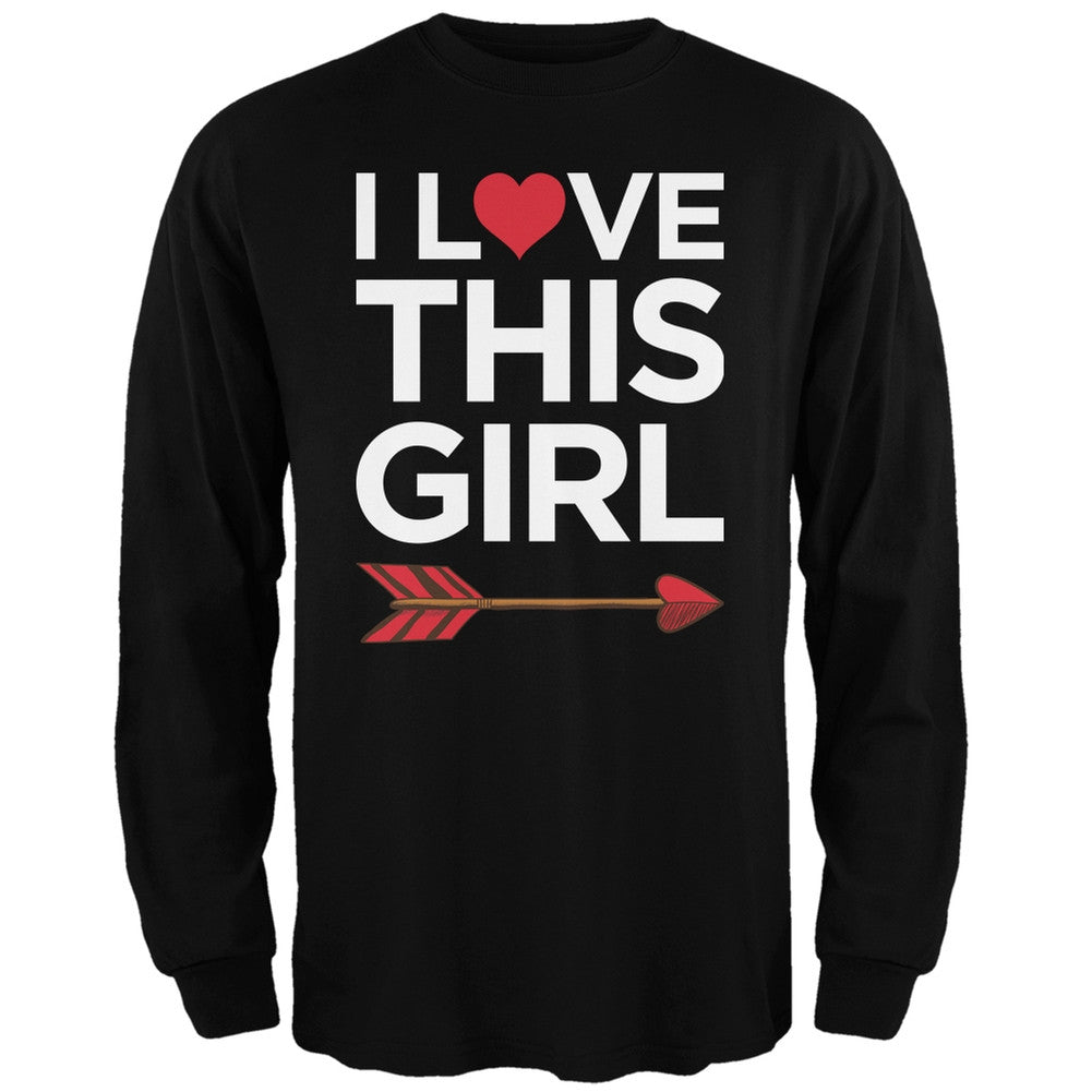 I Love This Girl Black Adult Long Sleeve T-Shirt Men's Long Sleeves Old Glory   