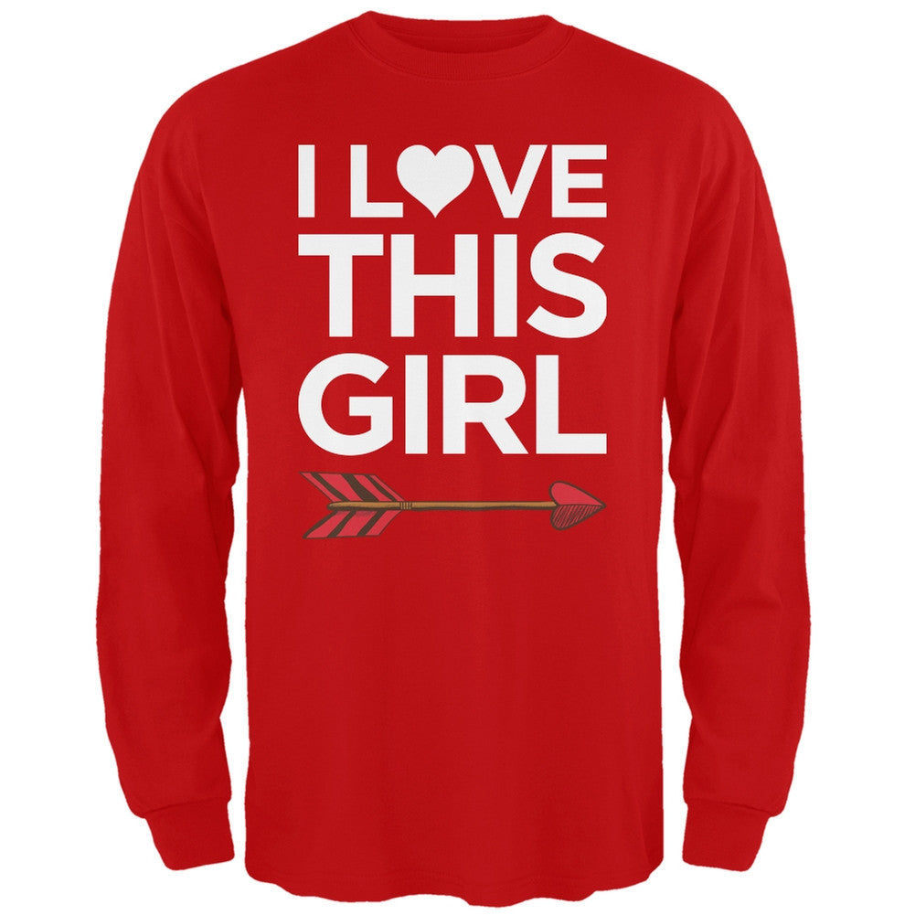 I Love This Girl Black Adult Long Sleeve T-Shirt Men's Long Sleeves Old Glory   