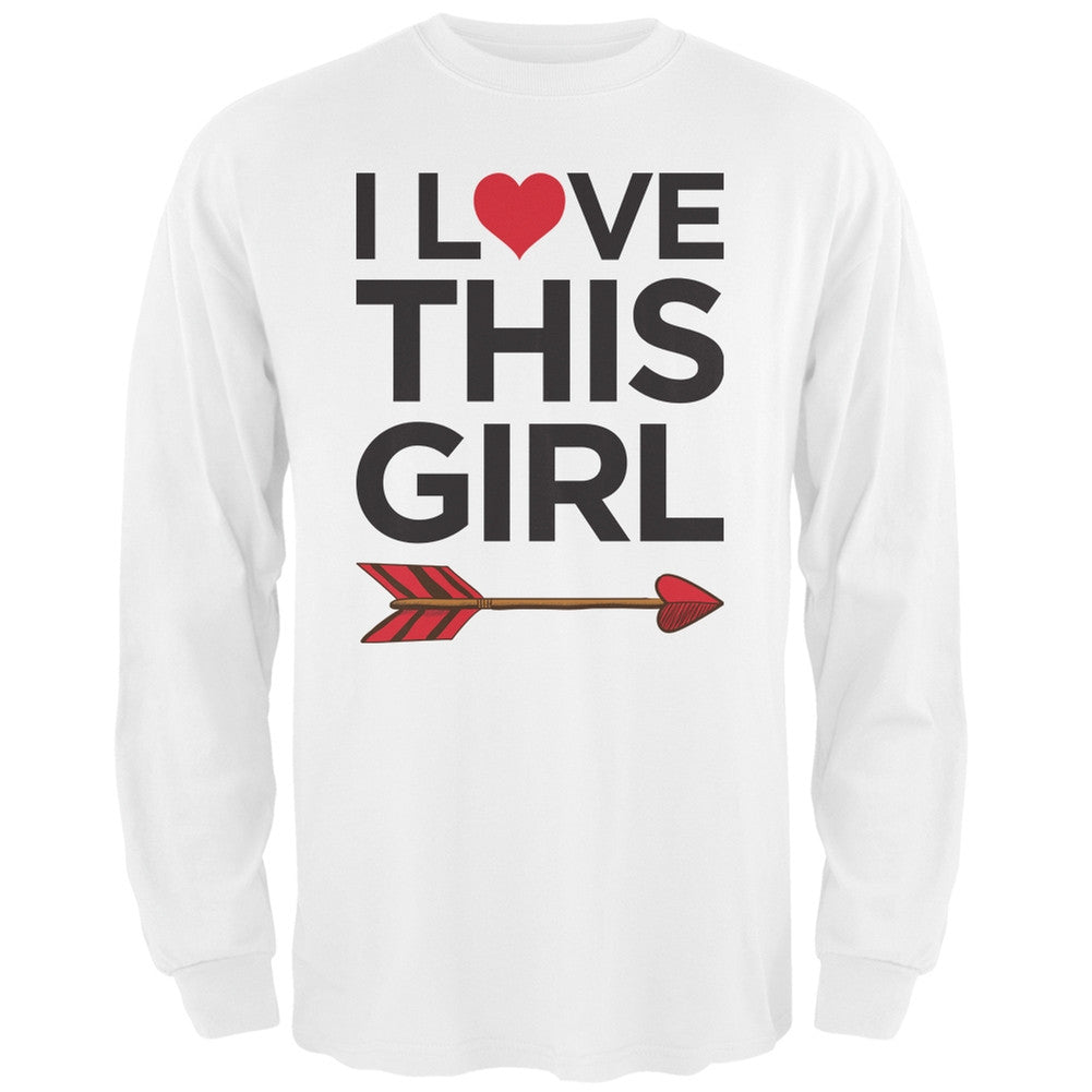 I Love This Girl Black Adult Long Sleeve T-Shirt Men's Long Sleeves Old Glory   