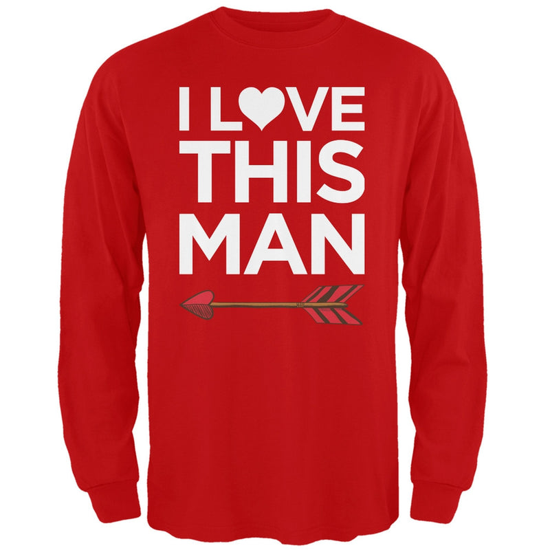 I Love This Man Black Adult Long Sleeve T-Shirt Men's Long Sleeves Old Glory   