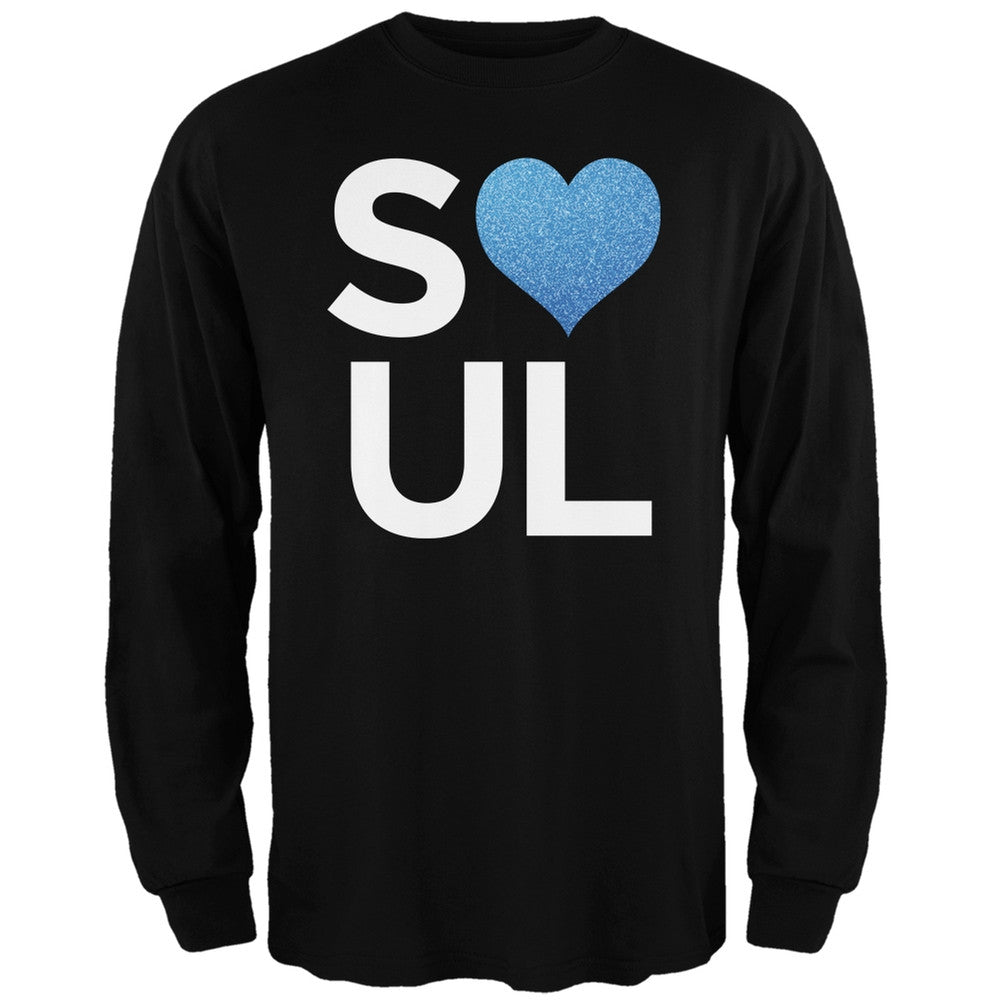 Soul Black Adult Long Sleeve T-Shirt Men's Long Sleeves Old Glory   