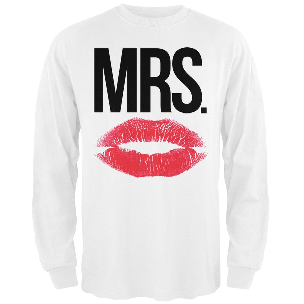 Mrs. Lips Black Adult Long Sleeve T-Shirt Men's Long Sleeves Old Glory   