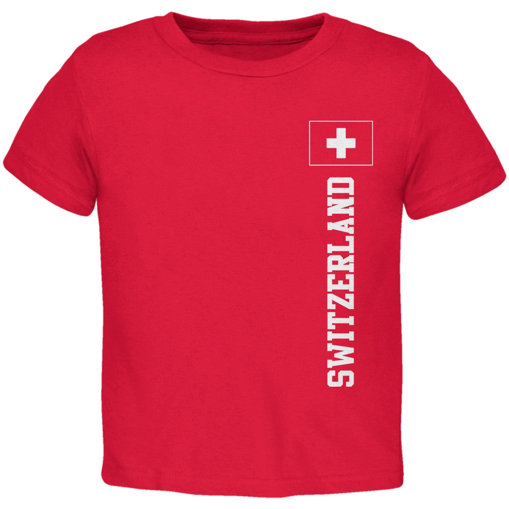 World Cup Switzerland Red Toddler T-Shirt Toddler T-Shirts FIFA 2T Red 