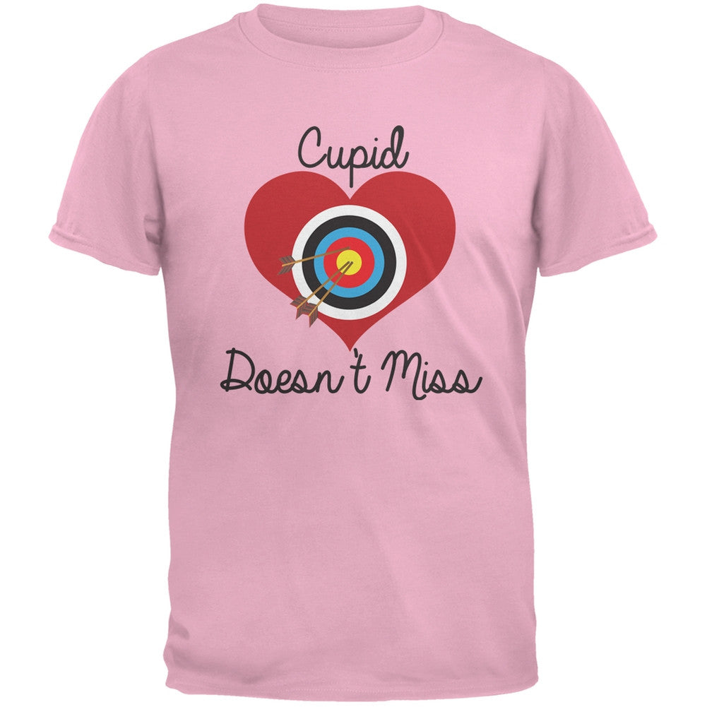 Cupid Doesn't Miss Pink Adult T-Shirt Men's T-Shirts Old Glory 2XL Pink 