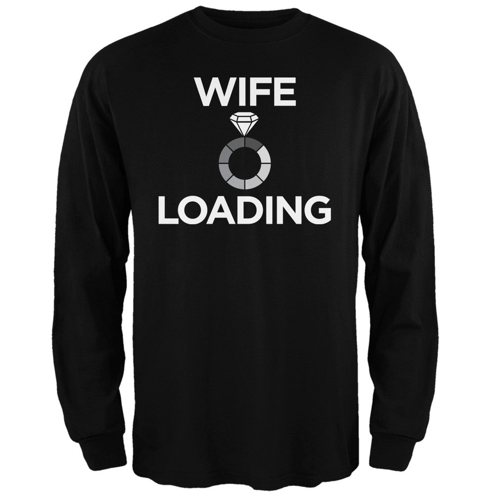 Wife Loading Black Adult Long Sleeve T-Shirt Men's Long Sleeves Old Glory   