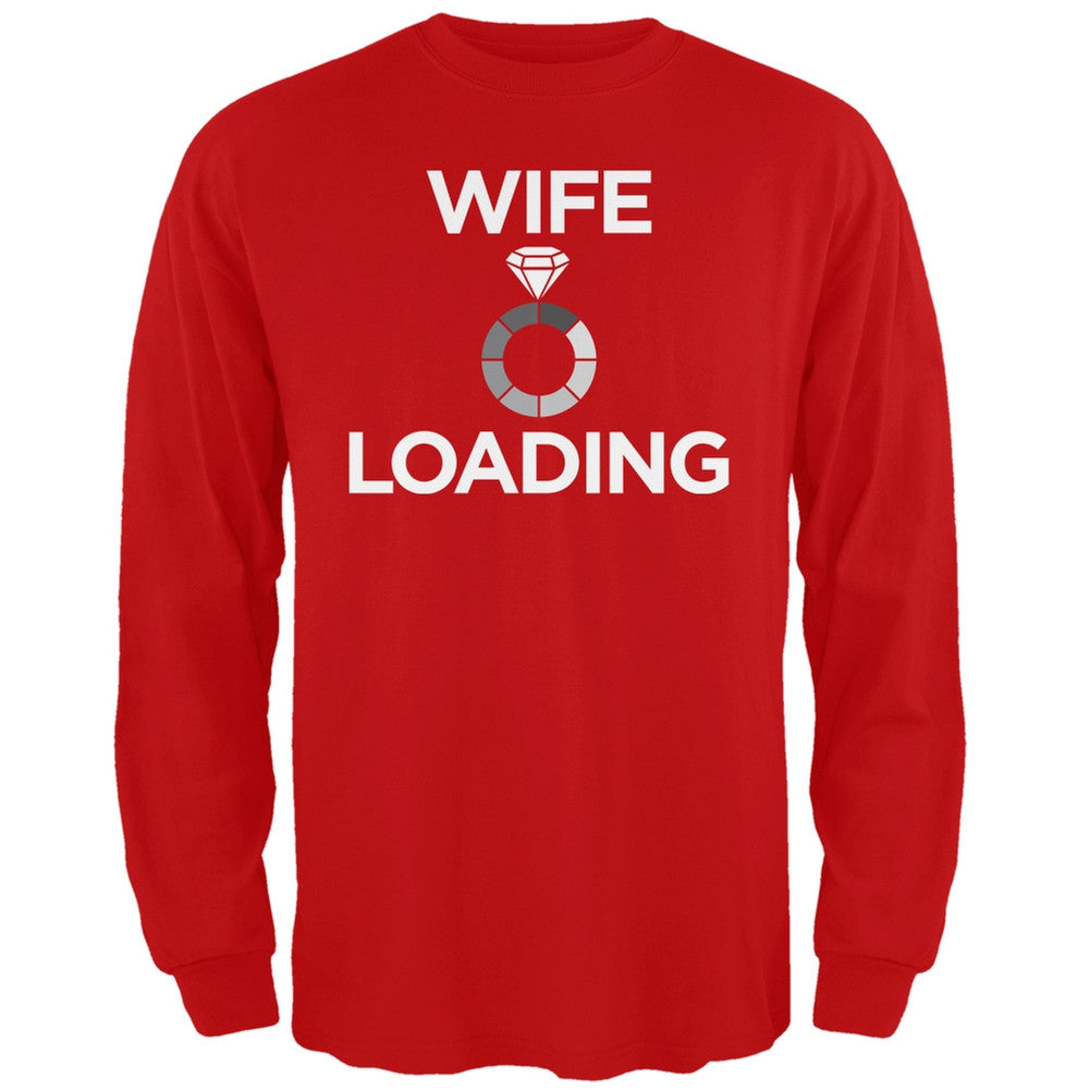 Wife Loading Black Adult Long Sleeve T-Shirt Men's Long Sleeves Old Glory   