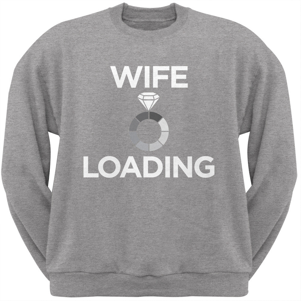 Wife Loading Black Crew Neck Sweatshirt Men's Sweatshirts Old Glory   