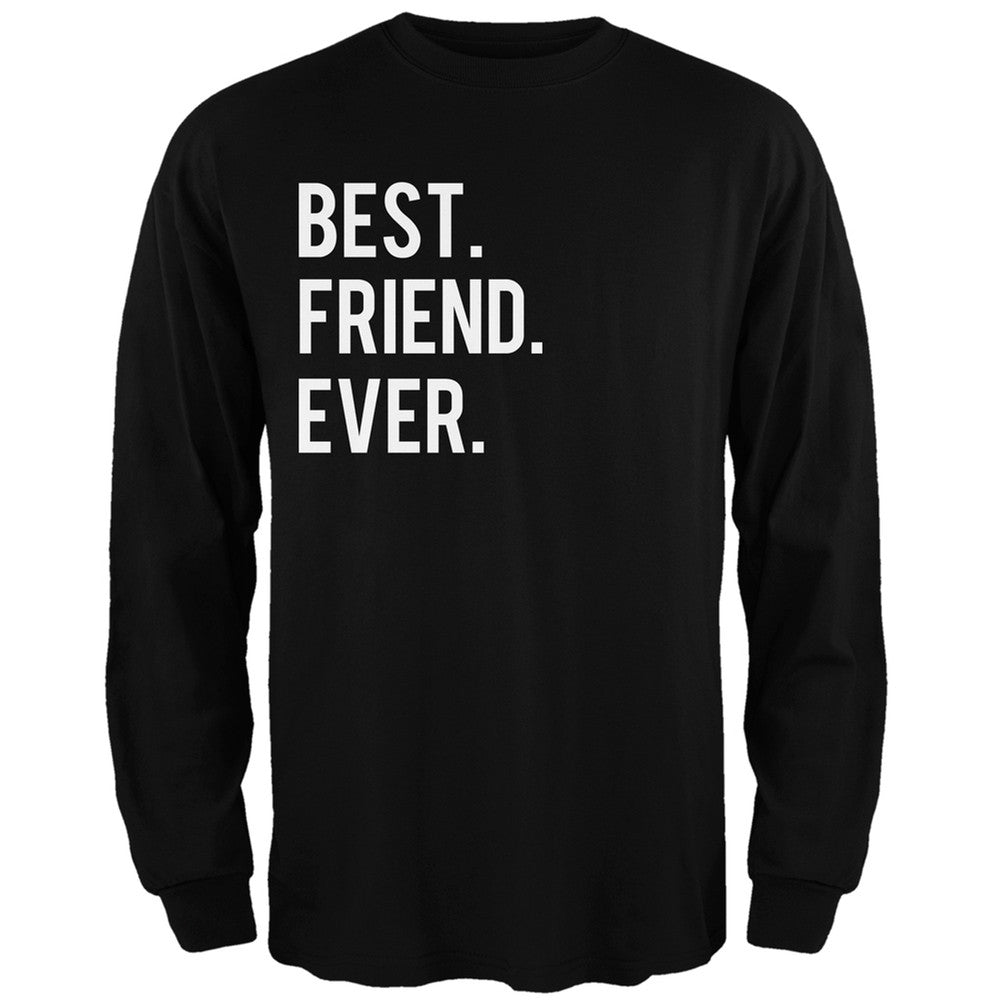 Valentine's Day Best Friend Ever Black Adult Long Sleeve T-Shirt Men's Long Sleeves Old Glory 2XL Black 