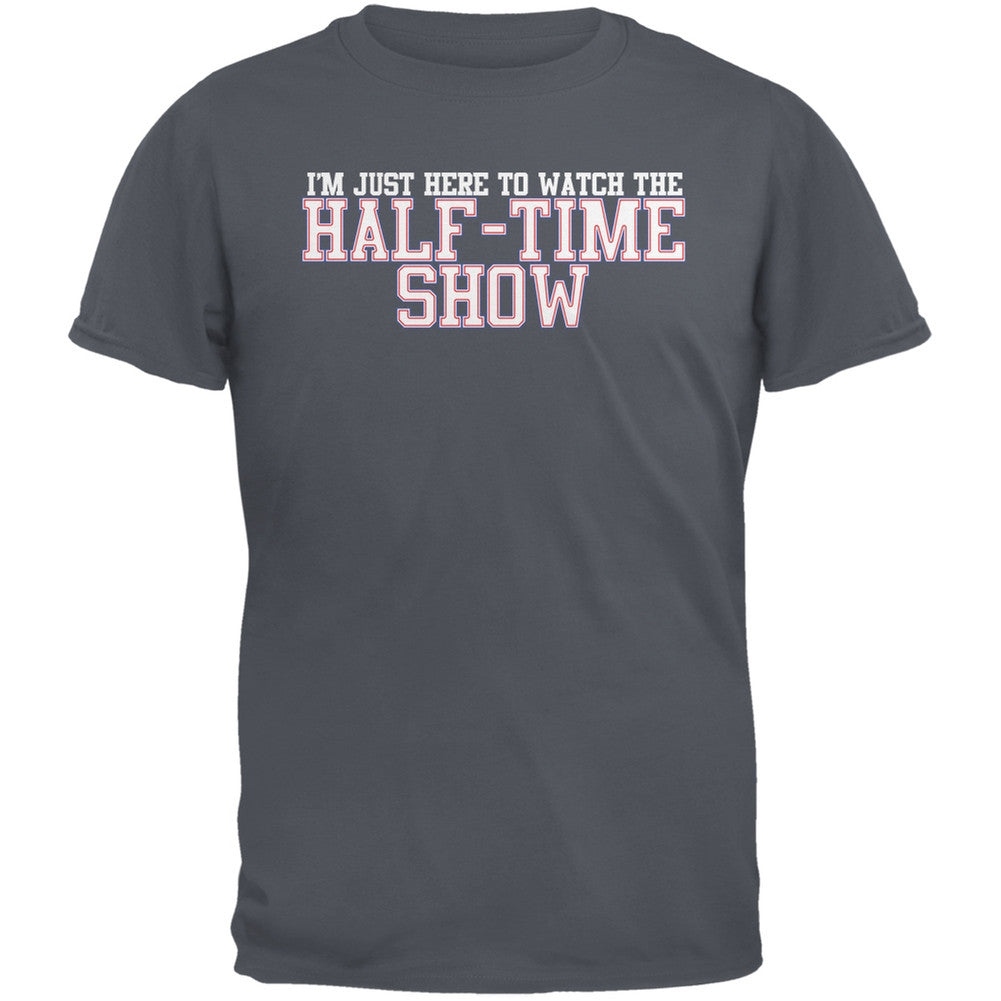 Big Game Half Time Show Charcoal Adult T-Shirt Men's T-Shirts Old Glory 2XL Grey 