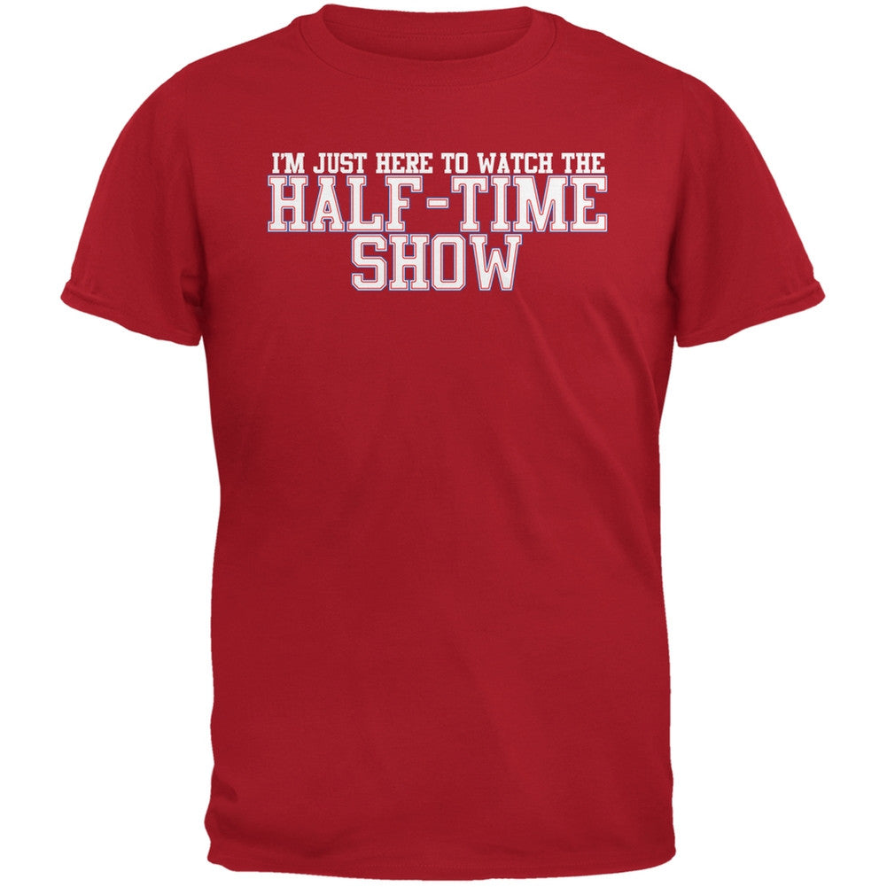 Big Game Half Time Show Red Adult T-Shirt Men's T-Shirts Old Glory 2XL Red 