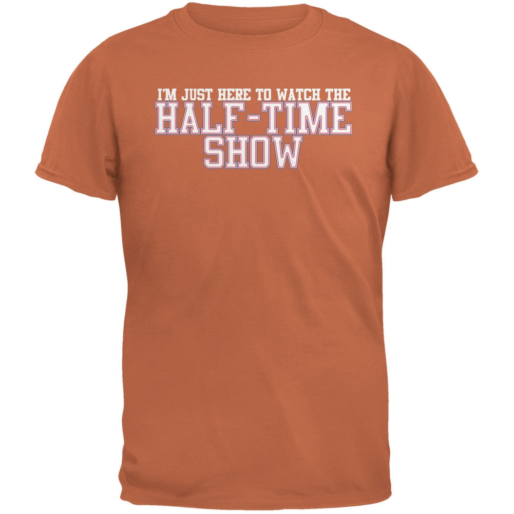 Big Game Half Time Show Texas Orange Adult T-Shirt Men's T-Shirts Old Glory 2XL Orange 