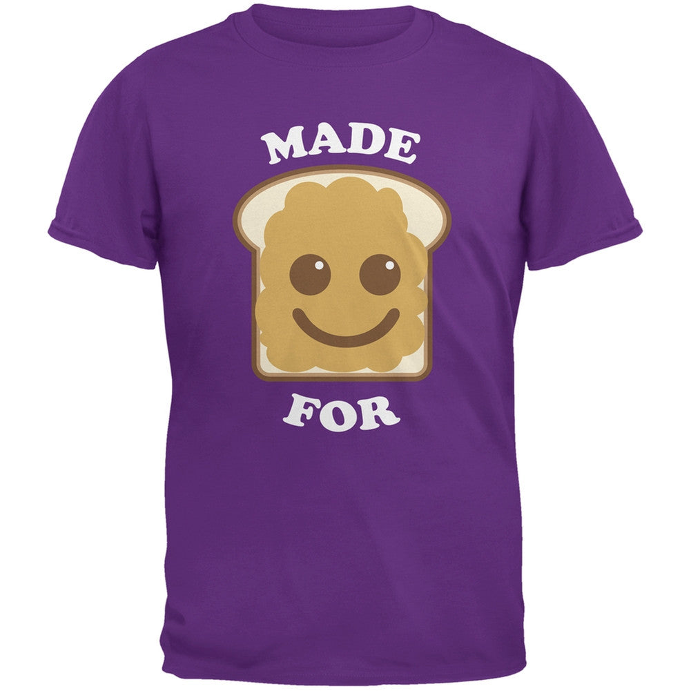 Couples Peanut Butter Sandwich Purple Adult T-Shirt Men's T-Shirts Old Glory 2XL Purple 