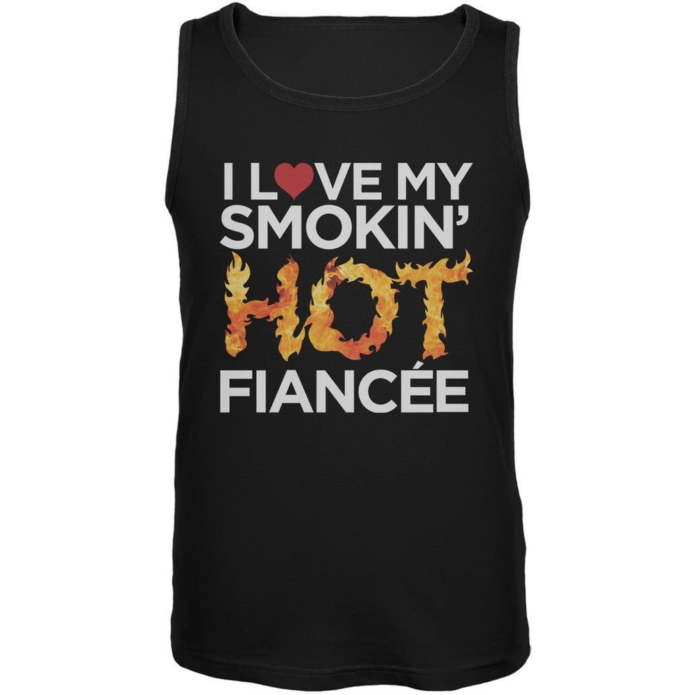 I Love My Smokin Hot Fiancee Black Mens Tank Top Men's Tank Tops Old Glory 2XL Black 