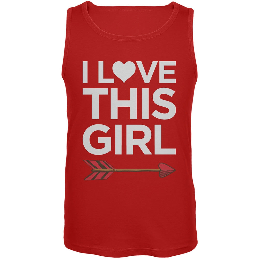 I Love This Girl Red Mens Tank Top Men's Tank Tops Old Glory 2XL Red 